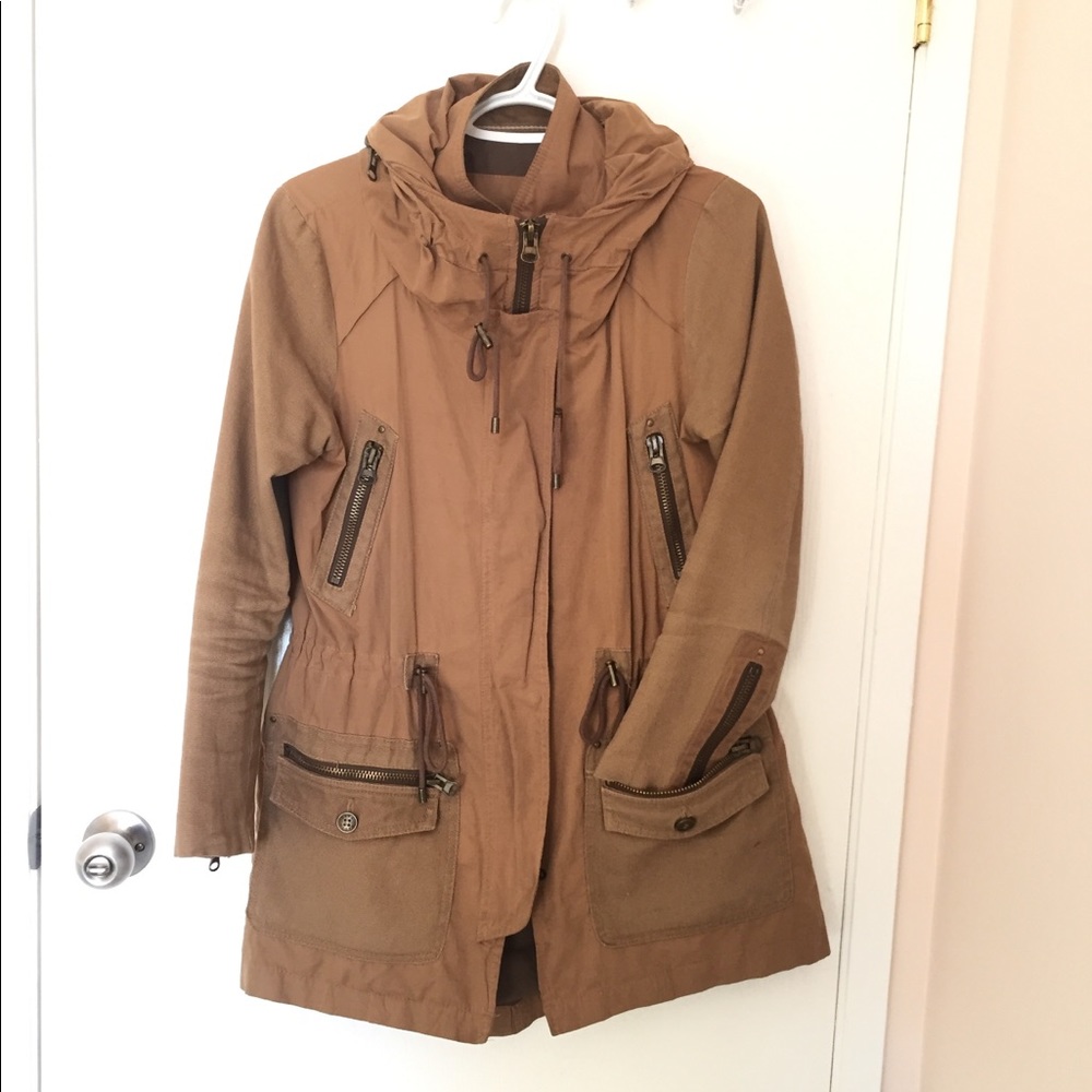 Zara Basic Cargo Canvas Coat
